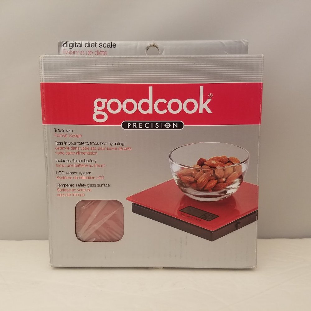 Digital Diet Scale by Goodcook Precision Travel Size RED